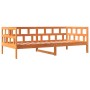 Sofá cama de madera maciza de pino marrón cera 90x190 cm de , Camas y somieres - Ref: Foro24-844410, Precio: 85,92 €, Descuen...