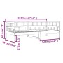 Sofá cama de madera maciza de pino marrón cera 90x190 cm de , Camas y somieres - Ref: Foro24-844410, Precio: 85,92 €, Descuen...