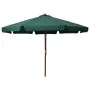 Sombrilla de jardín con palo de madera verde 330 cm de vidaXL, Sombrillas - Ref: Foro24-47213, Precio: 143,05 €, Descuento: %