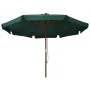 Sombrilla de jardín con palo de madera verde 330 cm de vidaXL, Sombrillas - Ref: Foro24-47213, Precio: 143,05 €, Descuento: %