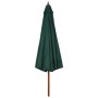 Sombrilla de jardín con palo de madera verde 330 cm de vidaXL, Sombrillas - Ref: Foro24-47213, Precio: 152,63 €, Descuento: %