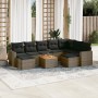 Set de sofás de jardín 10 pzas con cojines ratán sintético gris de , Conjuntos de jardín - Ref: Foro24-3256739, Precio: 582,6...