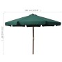 Sombrilla de jardín con palo de madera verde 330 cm de vidaXL, Sombrillas - Ref: Foro24-47213, Precio: 152,63 €, Descuento: %