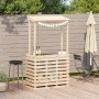 Mesa de bar de jardín con techo madera maciza 112,5x57x195,5 cm de , Mesas de jardín - Ref: Foro24-832534, Precio: 188,49 €, ...