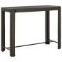 Mesa alta de jardín ratán sintético marrón 140,5x60,5x110,5 cm de vidaXL, Mesas de jardín - Ref: Foro24-45876, Precio: 93,57 ...