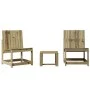 Gartenmöbel-Set 3-teilig aus imprägniertem Kiefernholz von , Gartenstühle - Ref: Foro24-832624, Preis: 92,38 €, Rabatt: %