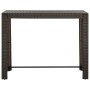 Mesa alta de jardín ratán sintético marrón 140,5x60,5x110,5 cm de vidaXL, Mesas de jardín - Ref: Foro24-45876, Precio: 96,53 ...