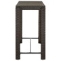 Mesa alta de jardín ratán sintético marrón 140,5x60,5x110,5 cm de vidaXL, Mesas de jardín - Ref: Foro24-45876, Precio: 96,53 ...
