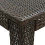 Mesa alta de jardín ratán sintético marrón 140,5x60,5x110,5 cm de vidaXL, Mesas de jardín - Ref: Foro24-45876, Precio: 96,53 ...