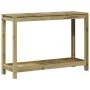Mesa plantación con estante madera pino impregnada 108x35x75 cm de , Soportes para macetas - Ref: Foro24-832396, Precio: 84,7...