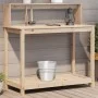 Mesa de plantación con estantes madera pino 108x50x109,5 cm de , Soportes para macetas - Ref: Foro24-832412, Precio: 82,99 €,...
