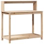 Mesa de plantación con estantes madera pino 108x50x109,5 cm de , Soportes para macetas - Ref: Foro24-832412, Precio: 83,85 €,...