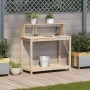 Mesa de plantación con estantes madera pino 108x50x109,5 cm de , Soportes para macetas - Ref: Foro24-832412, Precio: 82,99 €,...