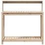 Mesa de plantación con estantes madera pino 108x50x109,5 cm de , Soportes para macetas - Ref: Foro24-832412, Precio: 82,99 €,...