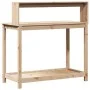 Mesa de plantación con estantes madera pino 108x50x109,5 cm de , Soportes para macetas - Ref: Foro24-832412, Precio: 82,99 €,...