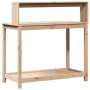 Mesa de plantación con estantes madera pino 108x50x109,5 cm de , Soportes para macetas - Ref: Foro24-832412, Precio: 83,85 €,...