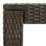 Mesa alta de jardín ratán sintético marrón 140,5x60,5x110,5 cm de vidaXL, Mesas de jardín - Ref: Foro24-45876, Precio: 93,57 ...