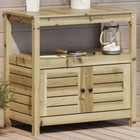 Mesa plantación con estantes madera impregnada 82,5x45x81 cm de , Soportes para macetas - Ref: Foro24-832431, Precio: 137,70 ...