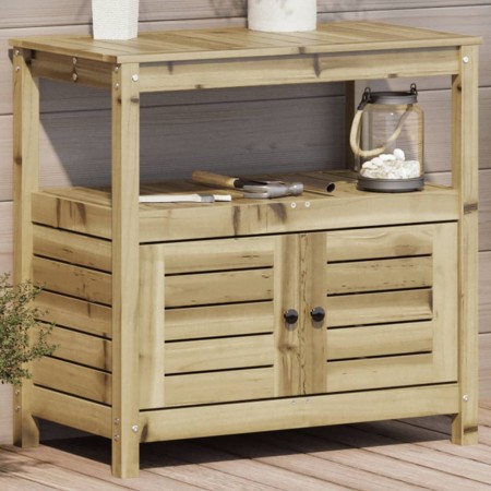 Mesa plantación con estantes madera impregnada 82,5x45x81 cm de , Soportes para macetas - Ref: Foro24-832431, Precio: 144,52 ...