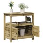 Mesa plantación con estantes madera impregnada 82,5x45x81 cm de , Soportes para macetas - Ref: Foro24-832431, Precio: 144,52 ...