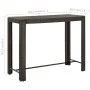 Mesa alta de jardín ratán sintético marrón 140,5x60,5x110,5 cm de vidaXL, Mesas de jardín - Ref: Foro24-45876, Precio: 93,57 ...