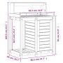 Mesa de plantación con estantes madera Douglas 82,5x50x109,5 cm de , Soportes para macetas - Ref: Foro24-832425, Precio: 159,...