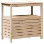 Mesa de plantación con estantes madera maciza pino 82,5x45x81cm de , Soportes para macetas - Ref: Foro24-832427, Precio: 116,...