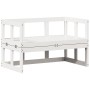 Banco sofá de jardín extensible madera maciza de pino blanco de , Bancos de jardín - Ref: Foro24-832611, Precio: 125,25 €, De...