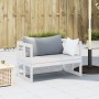 Banco sofá de jardín extensible madera maciza de pino blanco de , Bancos de jardín - Ref: Foro24-832611, Precio: 125,25 €, De...