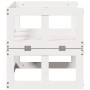 Banco sofá de jardín extensible madera maciza de pino blanco de , Bancos de jardín - Ref: Foro24-832611, Precio: 125,25 €, De...