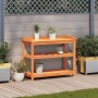 Mesa plantación con estantes madera pino marrón 108x45x86,5 cm de , Soportes para macetas - Ref: Foro24-844639, Precio: 134,6...