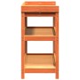 Mesa plantación con estantes madera pino marrón 108x45x86,5 cm de , Soportes para macetas - Ref: Foro24-844639, Precio: 134,6...