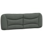 Estructura de cama con luces LED tela gris oscuro 160x200 cm de , Camas y somieres - Ref: Foro24-3213712, Precio: 265,14 €, D...