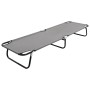 Tumbona plegable acero gris de vidaXL, Tumbonas - Ref: Foro24-47757, Precio: 78,36 €, Descuento: %