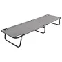 Tumbona plegable acero gris de vidaXL, Tumbonas - Ref: Foro24-47757, Precio: 74,16 €, Descuento: %