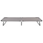 Tumbona plegable acero gris de vidaXL, Tumbonas - Ref: Foro24-47757, Precio: 78,36 €, Descuento: %