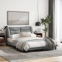 Estructura de cama con luces LED tela gris claro 140x200 cm de , Camas y somieres - Ref: Foro24-3213704, Precio: 236,54 €, De...