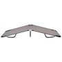 Tumbona plegable acero gris de vidaXL, Tumbonas - Ref: Foro24-47757, Precio: 78,36 €, Descuento: %
