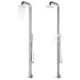 Ducha de jardín con base gris 230 cm acero inoxidable de , Accesorios para piscinas y spa - Ref: Foro24-3070784, Precio: 415,...