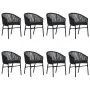 Juego de comedor de jardín 9 piezas negro de , Conjuntos de jardín - Ref: Foro24-3099244, Precio: 1,00 €, Descuento: %