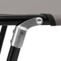 Tumbona plegable acero gris de vidaXL, Tumbonas - Ref: Foro24-47757, Precio: 78,36 €, Descuento: %