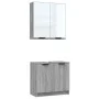 Set de muebles de baño 2 pzas madera de ingeniería gris sonoma de , Muebles de baño - Ref: Foro24-3115866, Precio: 113,67 €, ...