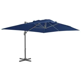 Cantilever parasol with light blue aluminum pole 4x3 m by vidaXL, Umbrellas - Ref: Foro24-47003, Price: 209,03 €, Discount: %