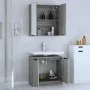 Set de muebles de baño 2 pzas madera de ingeniería gris sonoma de , Muebles de baño - Ref: Foro24-3115866, Precio: 113,67 €, ...