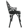 Banco de jardín de aluminio fundido negro 100 cm de , Bancos de jardín - Ref: Foro24-317740, Precio: 164,57 €, Descuento: %
