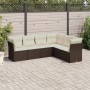 Set sofás de jardín 6 piezas y cojines ratán sintético marrón de , Conjuntos de jardín - Ref: Foro24-3249522, Precio: 398,88 ...