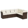 Set sofás de jardín 6 piezas y cojines ratán sintético marrón de , Conjuntos de jardín - Ref: Foro24-3249522, Precio: 398,88 ...