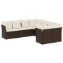 Set sofás de jardín 8 piezas y cojines ratán sintético marrón de , Conjuntos de jardín - Ref: Foro24-3250432, Precio: 562,73 ...