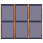 Biombo divisor de 3 paneles azul oscuro 210x180 cm de , Divisores de ambientes - Ref: Foro24-4003359, Precio: 100,59 €, Descu...