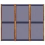 Biombo divisor de 3 paneles azul oscuro 210x180 cm de , Divisores de ambientes - Ref: Foro24-4003359, Precio: 98,97 €, Descue...